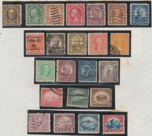 U.S. Scott #551-573 Stamps - Used Set