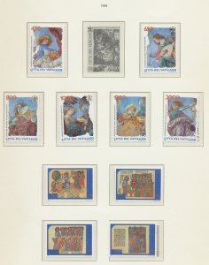 VATICAN - Scott 1075, 1077-1080 & 1081-1084 - MNH  - 1998