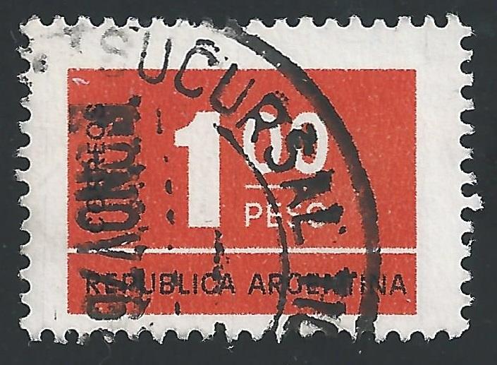 Argentina #1114 1p Numeral Type