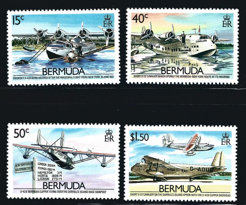 Bermuda #524 - 527 MNH VF SCV $18.75...Beautiful!