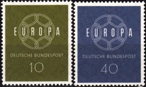 Germany 1959 EUROPA. Complete set, MNH