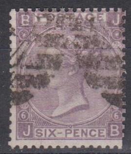 Great Britain #45 Plate 6 Fine Used CV $160.00 (B9937)