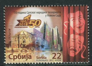 0385 SERBIA 2011 - National Theatre in Novi Sad - MNH Set