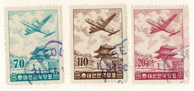 Korea #C17-19 used airmails