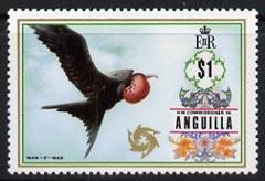 Anguilla 1972-75 Frigate Bird $1 from def set unmounted m...