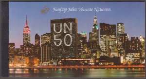 UN AUSTRIA Sc # 192 CPL MNH DELUXE BOOKLET - 50th ANN of UNITED NATIONS