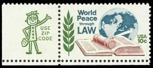 # 1576 MINT NEVER HINGED WORLD PEACE THRU LAW VF+