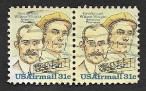 SD)1979 USA AVIATION SERIES, FLYING AIRPLANE AND WRIGHT BROTHERS, USED B/2