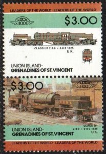 St. Vincent Grenadines - Union Island Sc #58 Mint Hinged pair