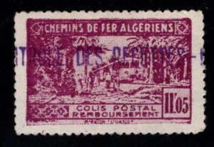 ALGERIA Yvert 93 MH* Chemin de fer Overprinted Railway stamp