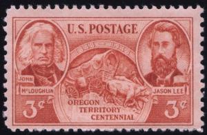 SC#964 3¢ Oregon Territory Single (1948) MNH
