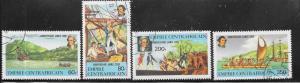 Central African Republic #341-344 Captain Cook (U) CV $2.45