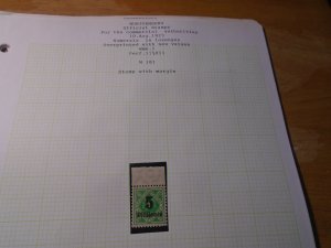 Wurttemberg  #   O86   Mint /