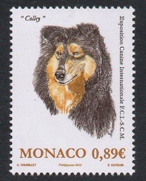 Monaco 2012 Dog Show Collie VF MNH (2666)