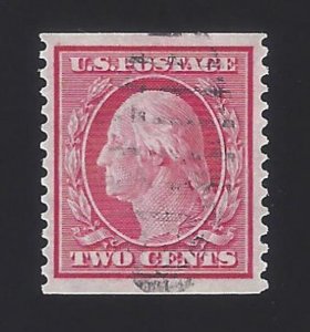 US #353 1909 Carmine Wmk 191 Perf 12 Vert Used VF Scv $220