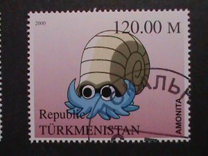 ​TURKMENISTAN -2000 LOVELY FAMPOUS POKEMON CTO FANCY POSTAL CANCEL VERY FINE