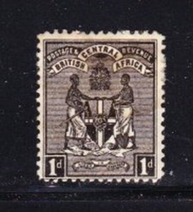Album Treasures British Central Africa Scott # 21  1p Coat of Arms Mint Hinged