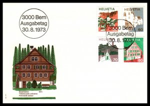 Switzerland 558-562,564-568 Set of Two U/A FDC