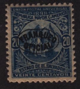 El Salvador O136 Official Usage Postage O/P 1898