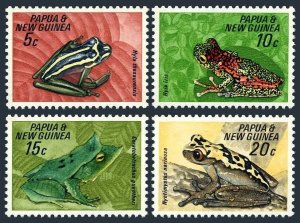 Papua New Guinea 257-260, MNH. Michel 131-134. Frogs 1968.