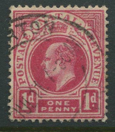 STAMP STATION PERTH Natal #102 Used KEVII 1904 Wmk 3 Multi Crown and CA CV$0.25.