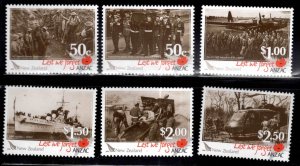 New Zealand Scott 2244-2249 Lest We Forget ANZAC set