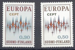 FINLAND 1972 Scott 512-13  mnh fvf EUROPA