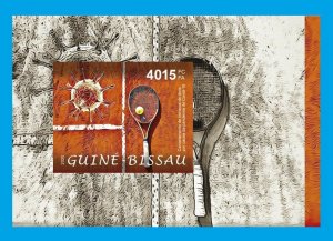 2020 GUINEA GUINE BISSAU - IMPERF SOUVENIR SHEET TENNIS PANDEMIC JOINT ISSUE MNH-