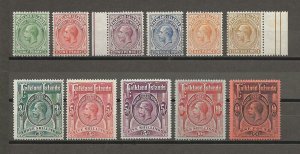 FALKLAND ISLANDS 1912/20 SG 60/69 MINT Cat £1000