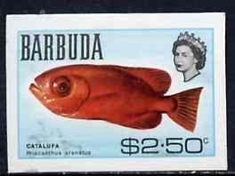 Barbuda 1968 imperf proof $2.50 (Bigeye) from the first Q...