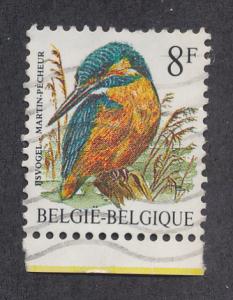 Belgium 1985  Scott 1227 used - 8fr, bird, Martin Pecheur