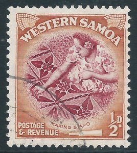 Samoa, Sc #203, 1/2d Used