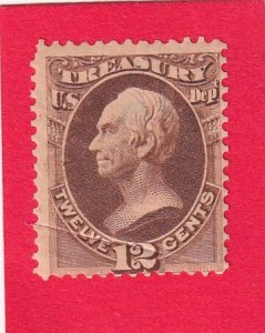 O78,MNH, DISTURBED GLUE, MAJOR CUT @ BOTTOM LEFT