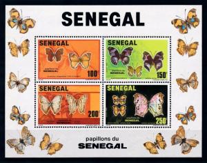 [70591] Senegal 1982 Insects Butterflies Souvenir Sheet MNH