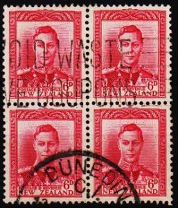New Zealand. 1938 6d(Block of 4) S.G.683 Fine Used