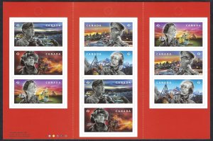 Canada #3128a P Emergency Responders (2018). Booklet of 10 stamps. MNH.