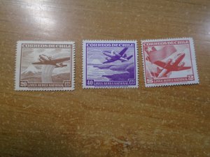 Chile  # C135-36/C139  MNH