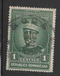 Dominican Republic Scott 331 Used stamp few toned perfs at top