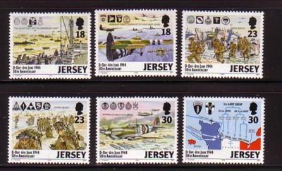 Jersey Sc 670-5 1994 D Day landings stamps mint NH