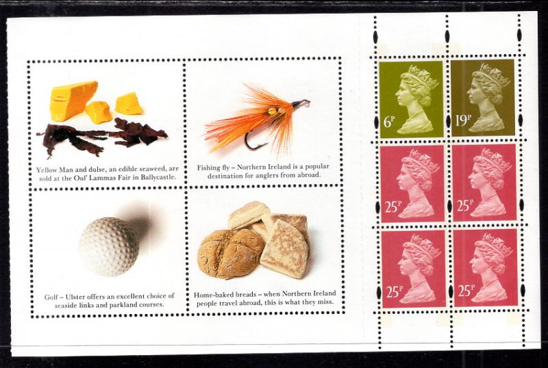 Great Britain Northern Ireland NMH214a Booklet Pane MNH VF