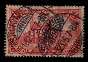 Germany Scott 75 used  1900 1 Mark stamp nice Sackingen cancel