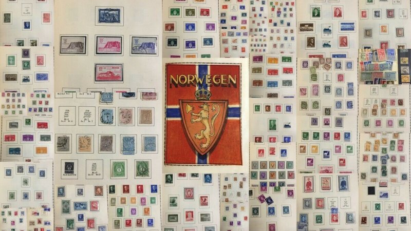 NORWAY Good 1850s/1950s M&U Collection(Appx 500 Items)GM639