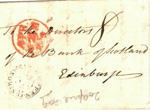 GB Scotland Cover *ST BOSWELLS GREEN* MILEAGE Edinburgh 1809{samwells}ZB91