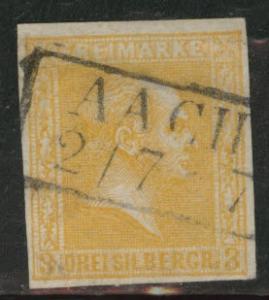 Prussia German State Scott  13 Aachen block cancel