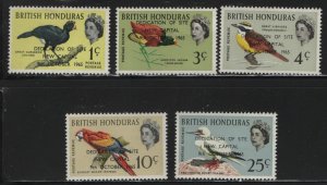 BRITISH HONDURAS  195-199 MNH   SET