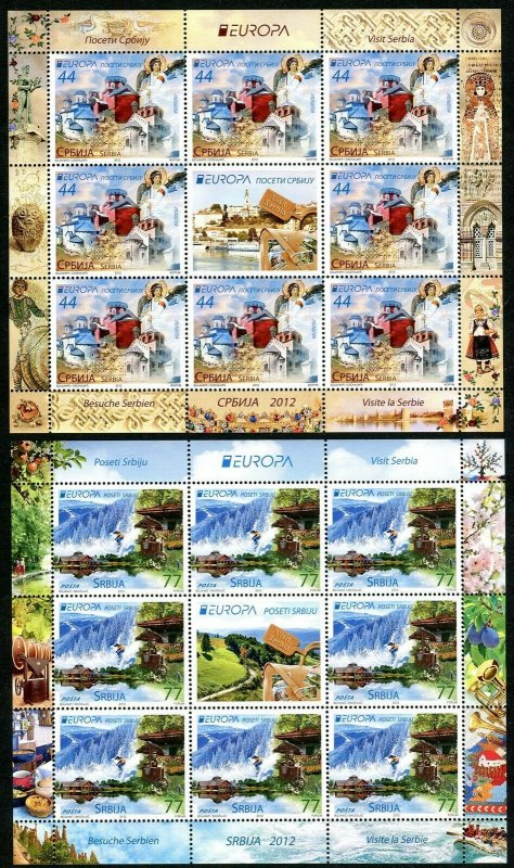 0485 SERBIA 2012 - Europa - Visit Serbia - MNH Mini Sheet