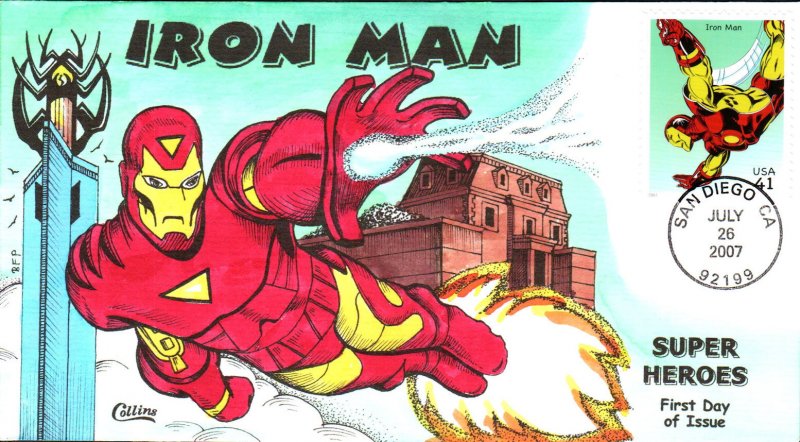 #4159h Iron Man Collins FDC