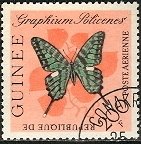 Guinea; 1963: Sc. # C48;  Used CTO Single Stamp