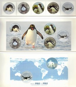 ROSS DEPENDENCY 2014 Penguins; Scott L134-38, L138a, L138b; MNH