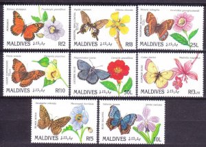 1991 Maldive Islands 1583-1590 Butterflies 9,00 €